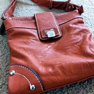 Burnt Orange Rosetti Shoulder Bag